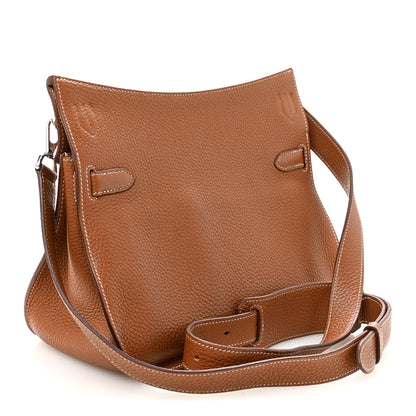 Hermes Taurillon Clemence Jypsiere 28 Gold 3 of 10