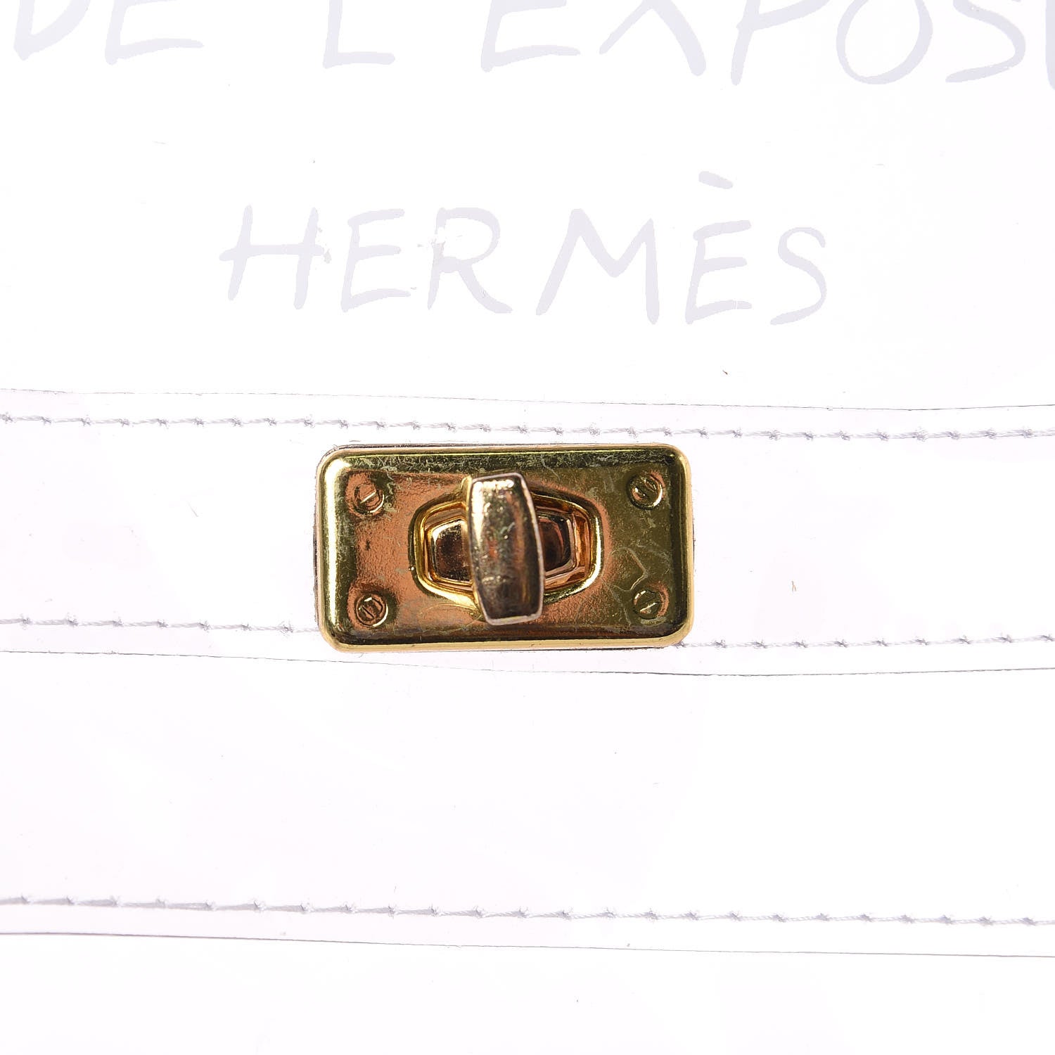 Hermes Vinyl Souvenir De L'Exposition Kelly Transparent 10 of 11