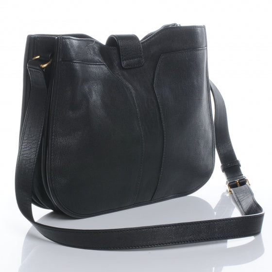 Saint Laurent Leather Medium Cabas Chyc Shoulder Bag Black 3 of 7