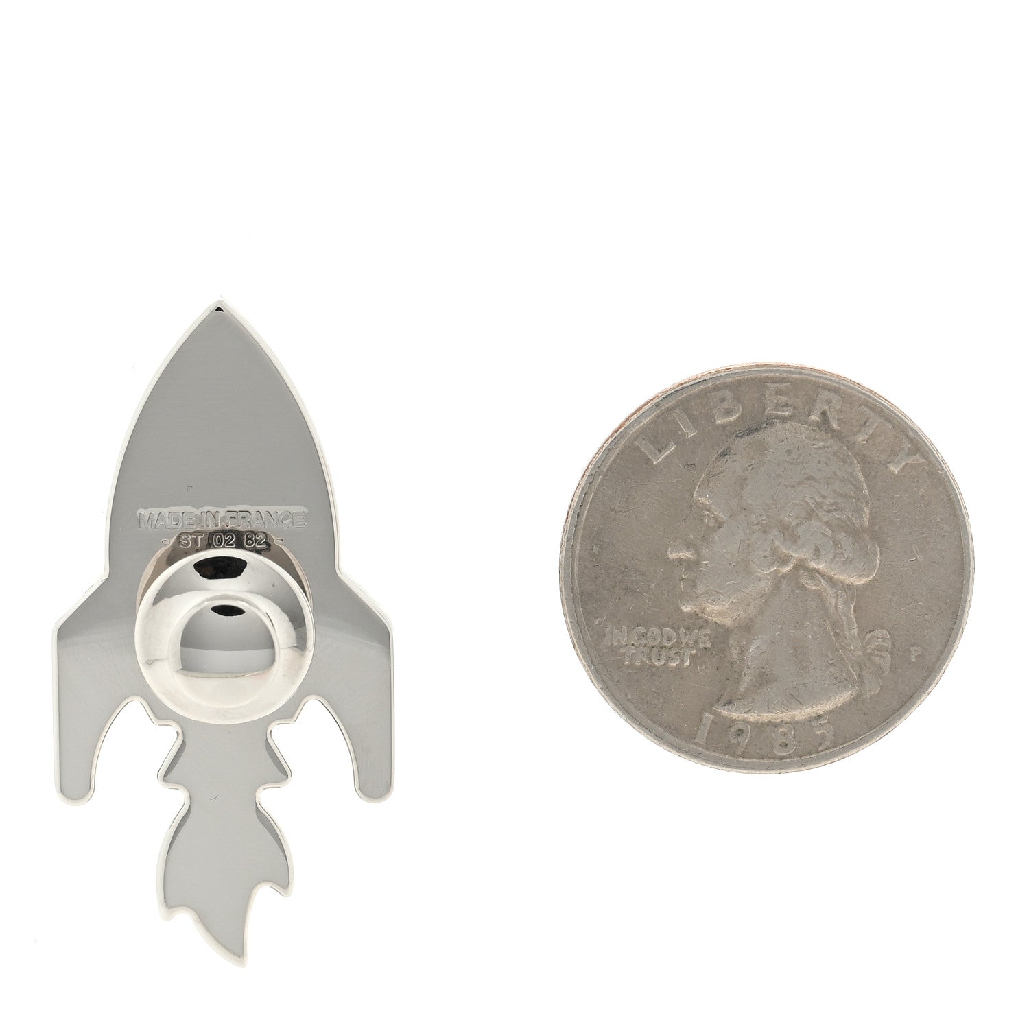Hermes Palladium Space H Badge Rocabar H 2 of 3