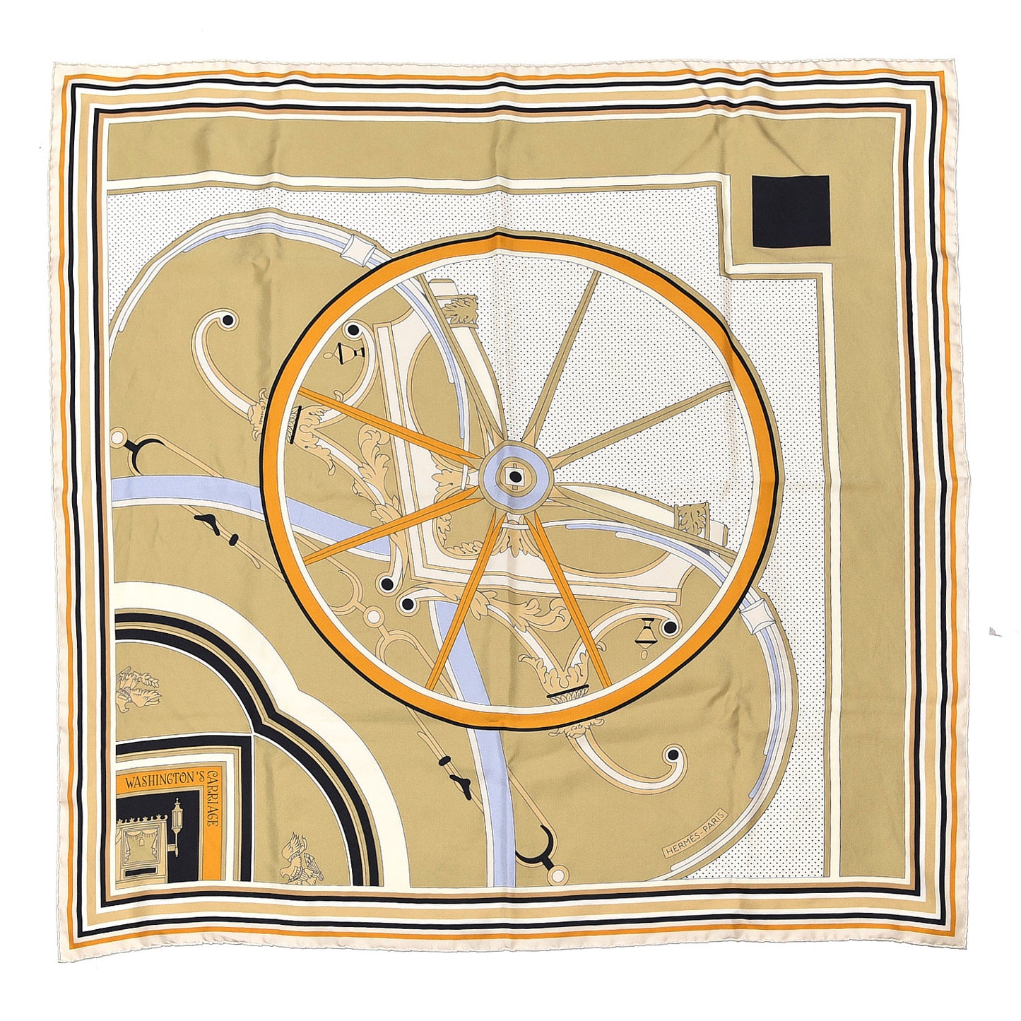 Silk Washingtons Carriage Scarf 90
