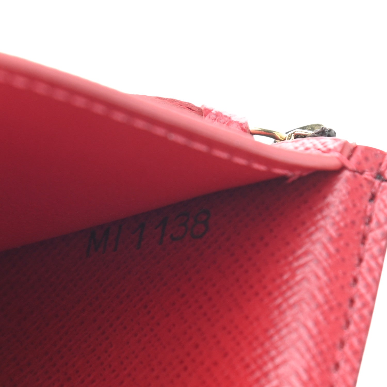 Louis Vuitton Damier Ebene Victorine Wallet Red 7 of 9