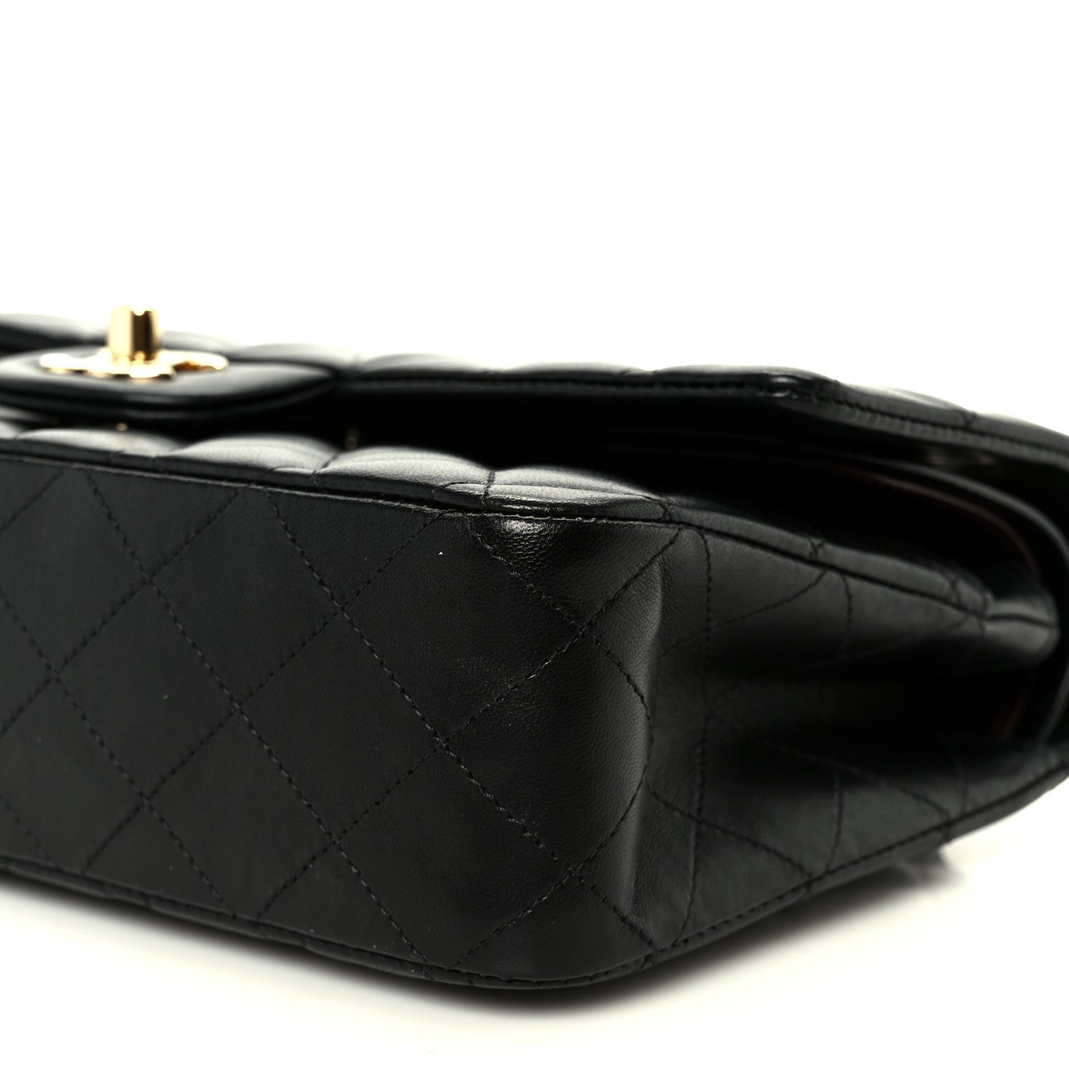 Chanel Lambskin Quilted Small Double Flap Black 21 of 23