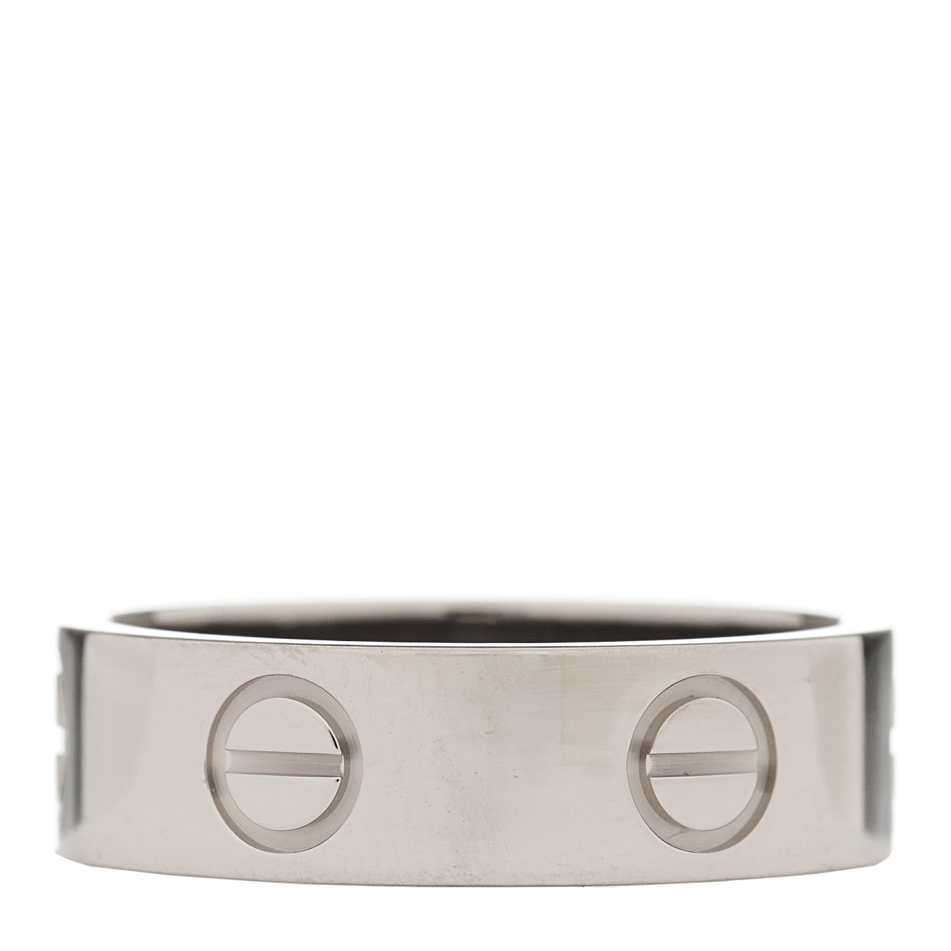 Cartier 18K White Gold 5.5mm LOVE Ring 52 6 1 of 4