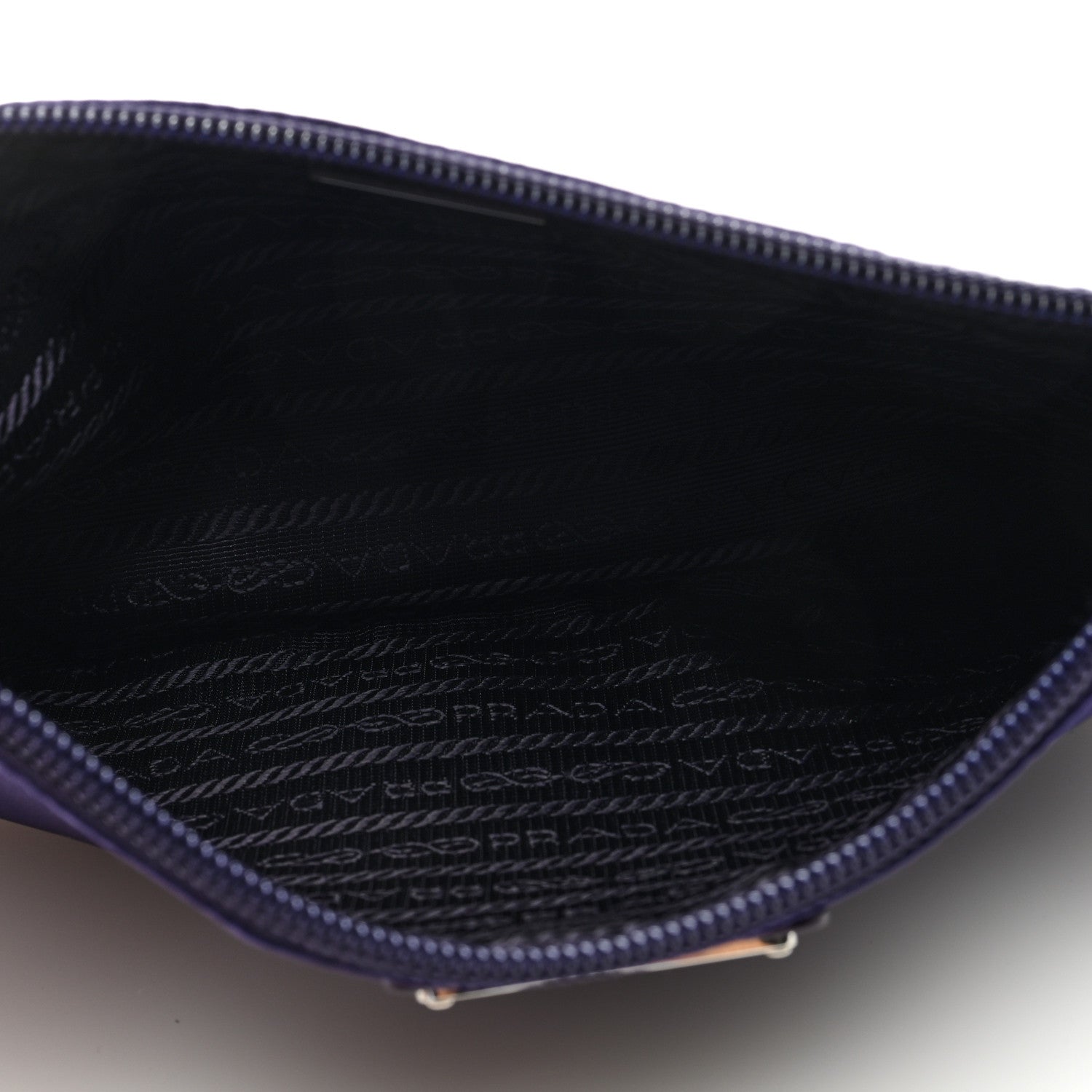 Prada Tessuto Nylon Saffiano Wristlet Viola 5 of 8