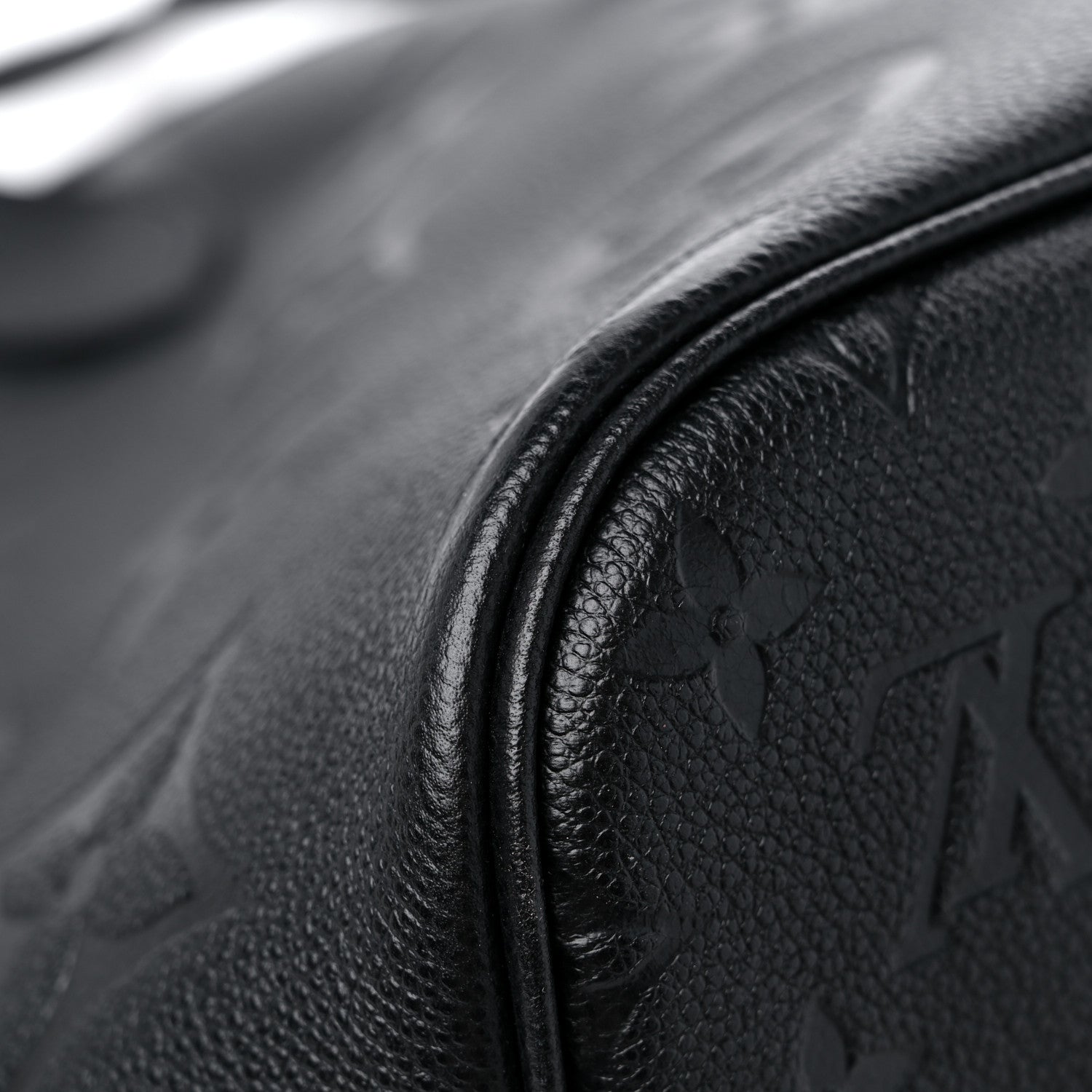 Louis Vuitton Empreinte Monogram Giant Neverfull MM Black 9 of 10