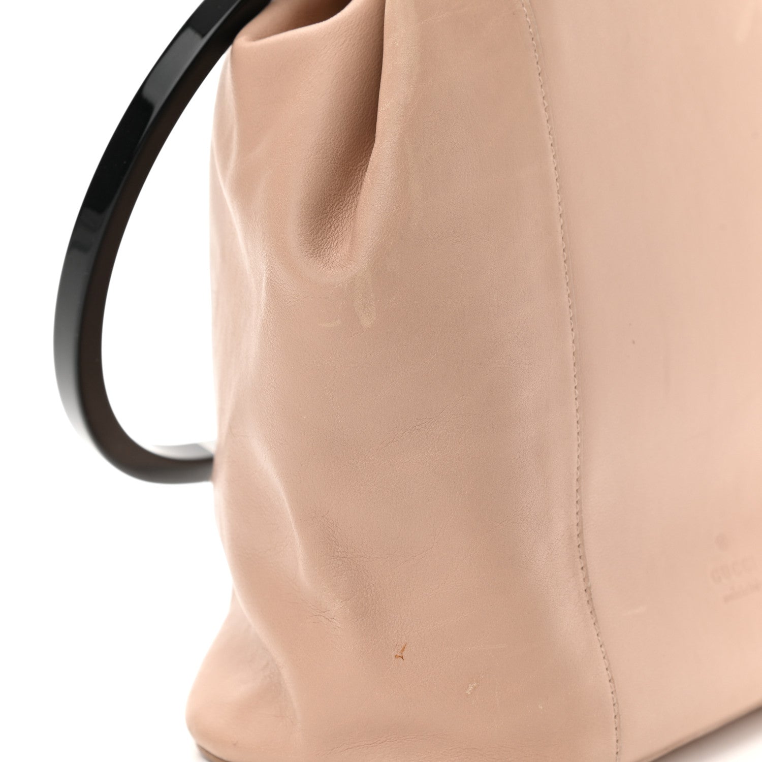 Gucci Calfskin Loop Bucket Tote Beige 11 of 13