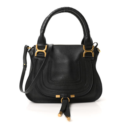 Chloe Calfskin Small Marcie Satchel Black 1 of 10