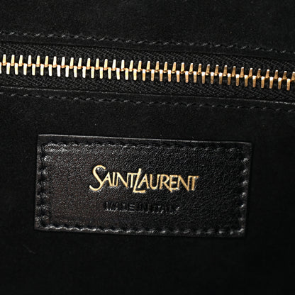 Saint Laurent Calfskin Mombasa Shoulder Bag Black 5 of 10