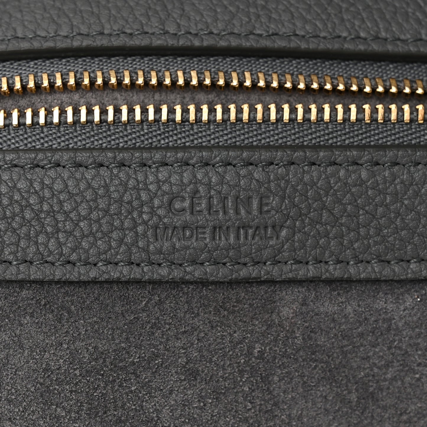 Soft Grained Calfskin Small Belt Cabas Phantom Grey