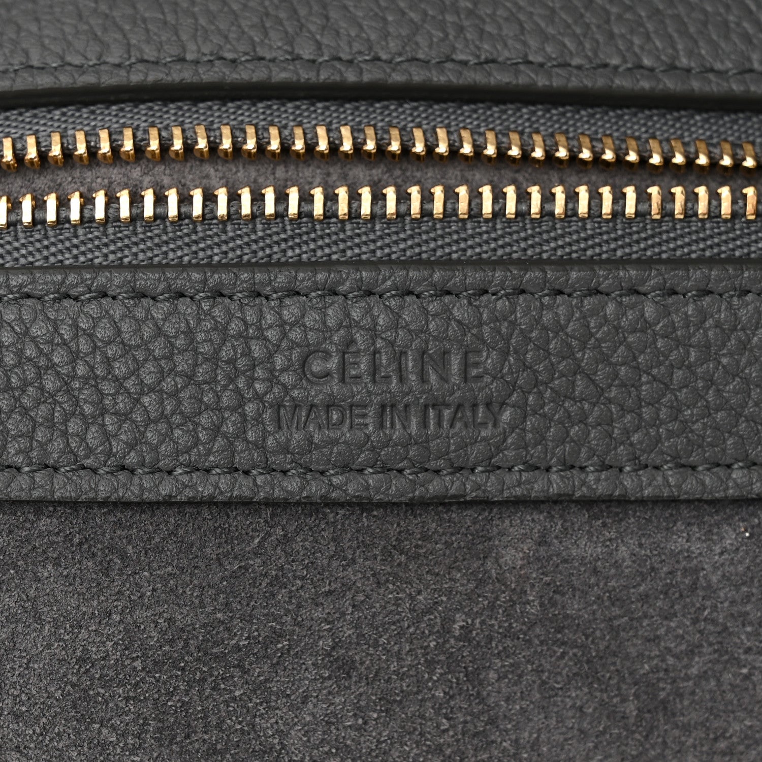 Celine Soft Grained Calfskin Small Belt Cabas Phantom Grey 6 of 10