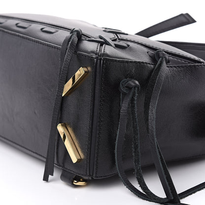 Loewe Calfskin Small Whipstitch Puzzle Bag Black 8 of 13