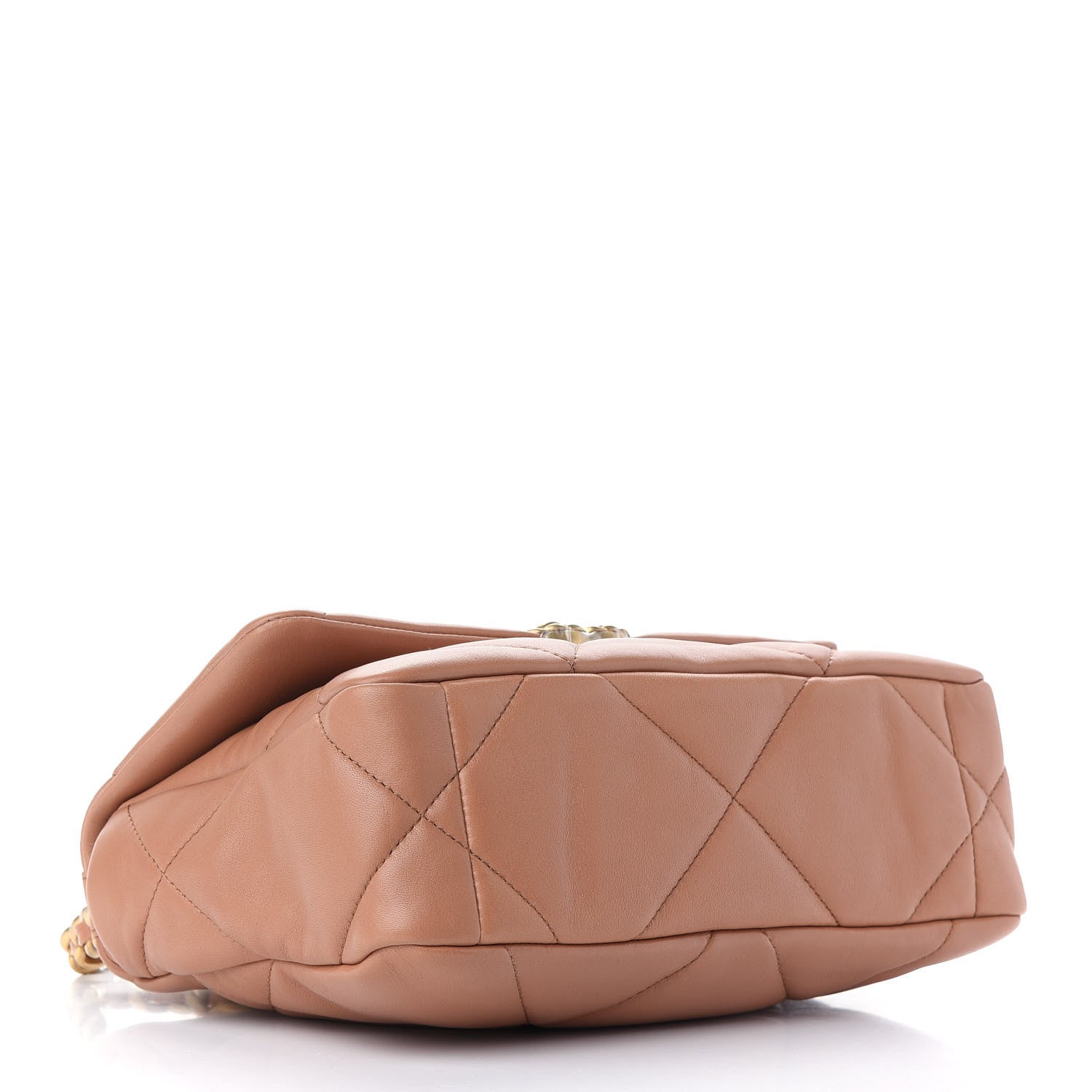 Chanel Lambskin Quilted Medium Chanel 19 Flap Brown 4 of 9