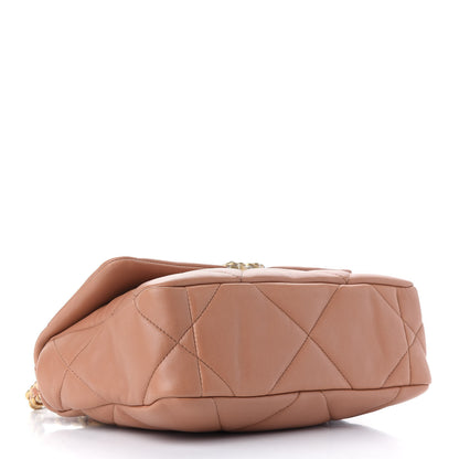 Chanel Lambskin Quilted Medium Chanel 19 Flap Brown 4 of 9