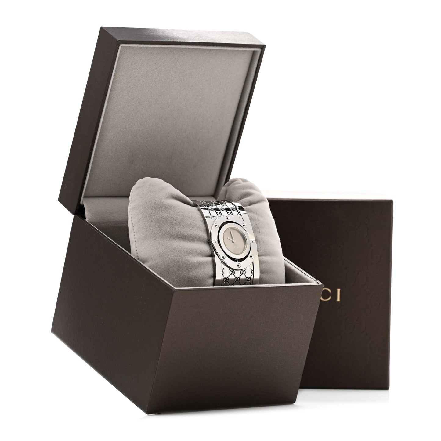 Stainless Steel 33mm Twirl Quartz Watch Brown