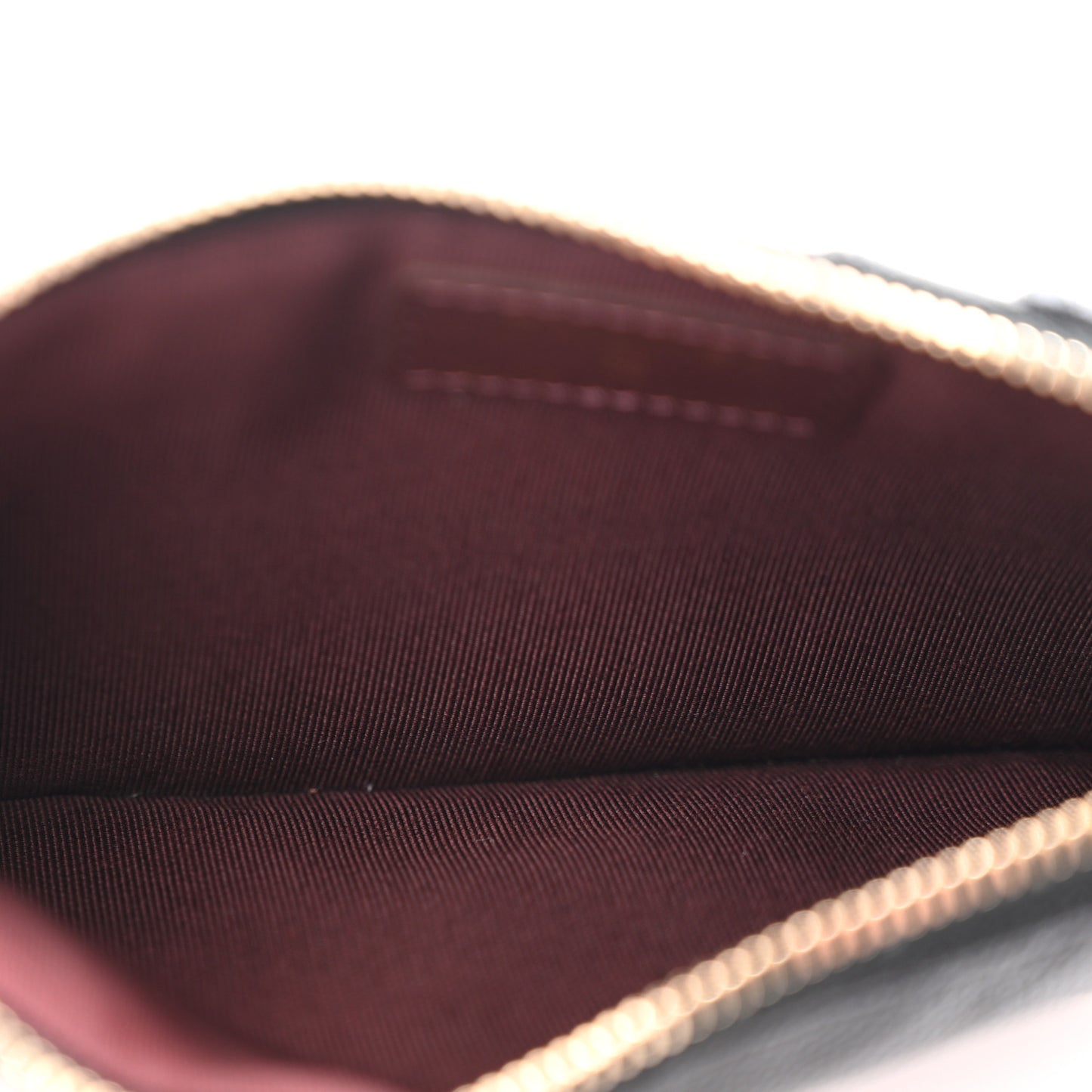 Caviar Quilted Classic Flat Wallet Pouch Black