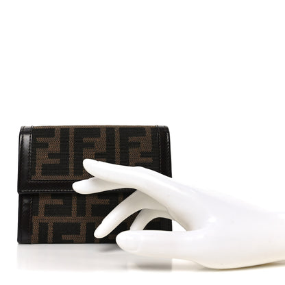 Fendi Zucca Compact Wallet Tobacco 2 of 6