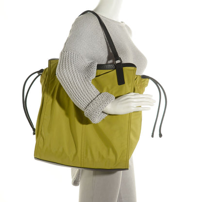 Burberry Nylon Buckleigh Packable Tote Chartreuse 2 of 9