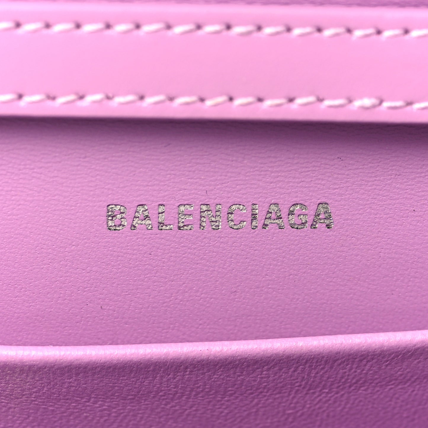 Shiny Box Calfskin Tonal B Hourglass Stretch Sling Shoulder Bag Lilac