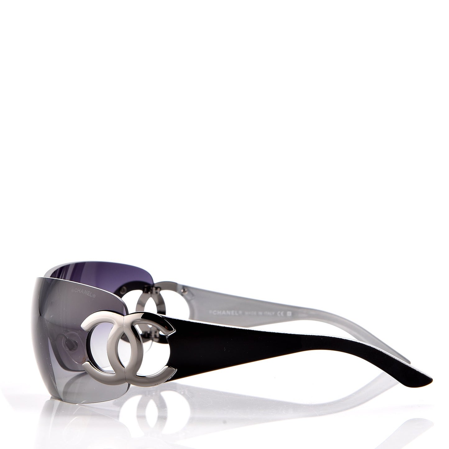 Frameless CC Logo Sunglasses 4125 Black