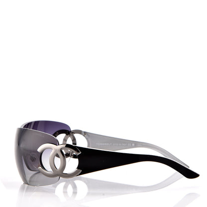 Chanel Frameless CC Logo Sunglasses 4125 Black 2 of 7