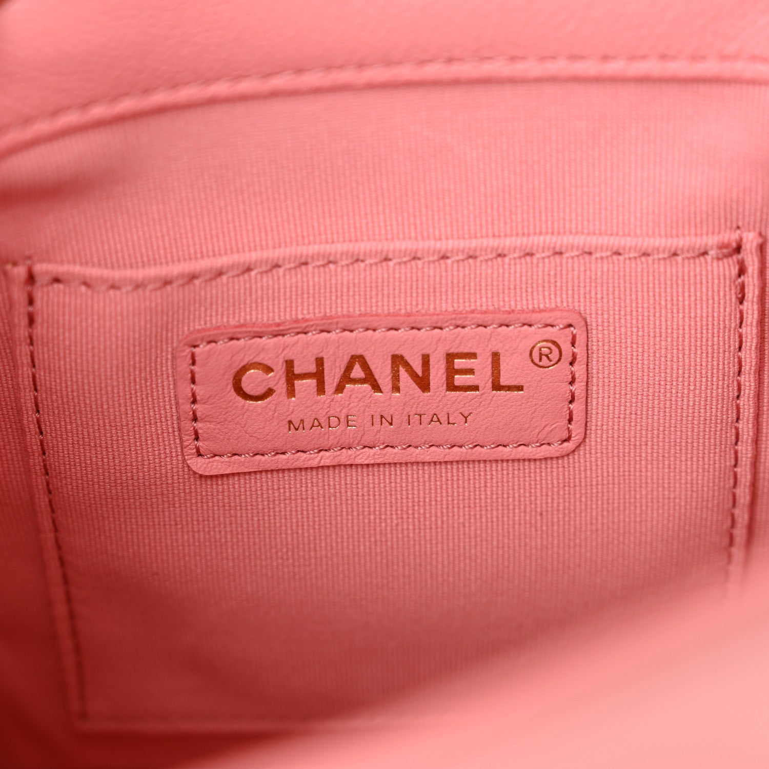 Chanel Shiny Caviar Quilted Small Pockets Drawstring Backpack Pink 6 of 11