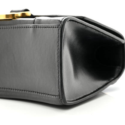 Balenciaga Shiny Box Calfskin Hourglass Top Handle Bag XS Black 9 of 11