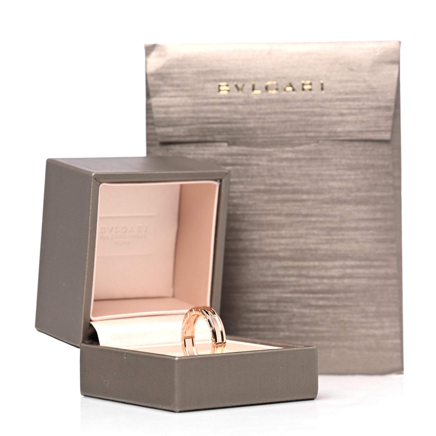 Bulgari 18K Rose Gold B.Zero1 One-Band Ring 57 8 6 of 6