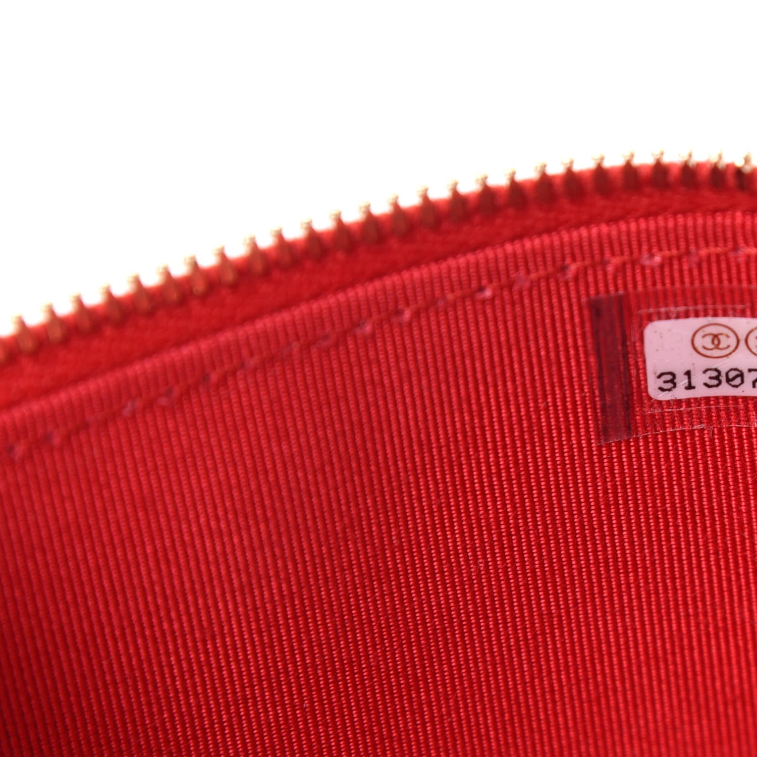 Chanel Lambskin Camellia Embossed Mini Vanity Case With Chain Red 9 of 11