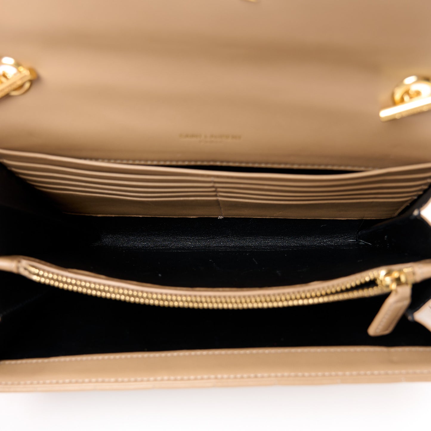 Lambskin Matelasse Monogram Vicky Chain Wallet Peru