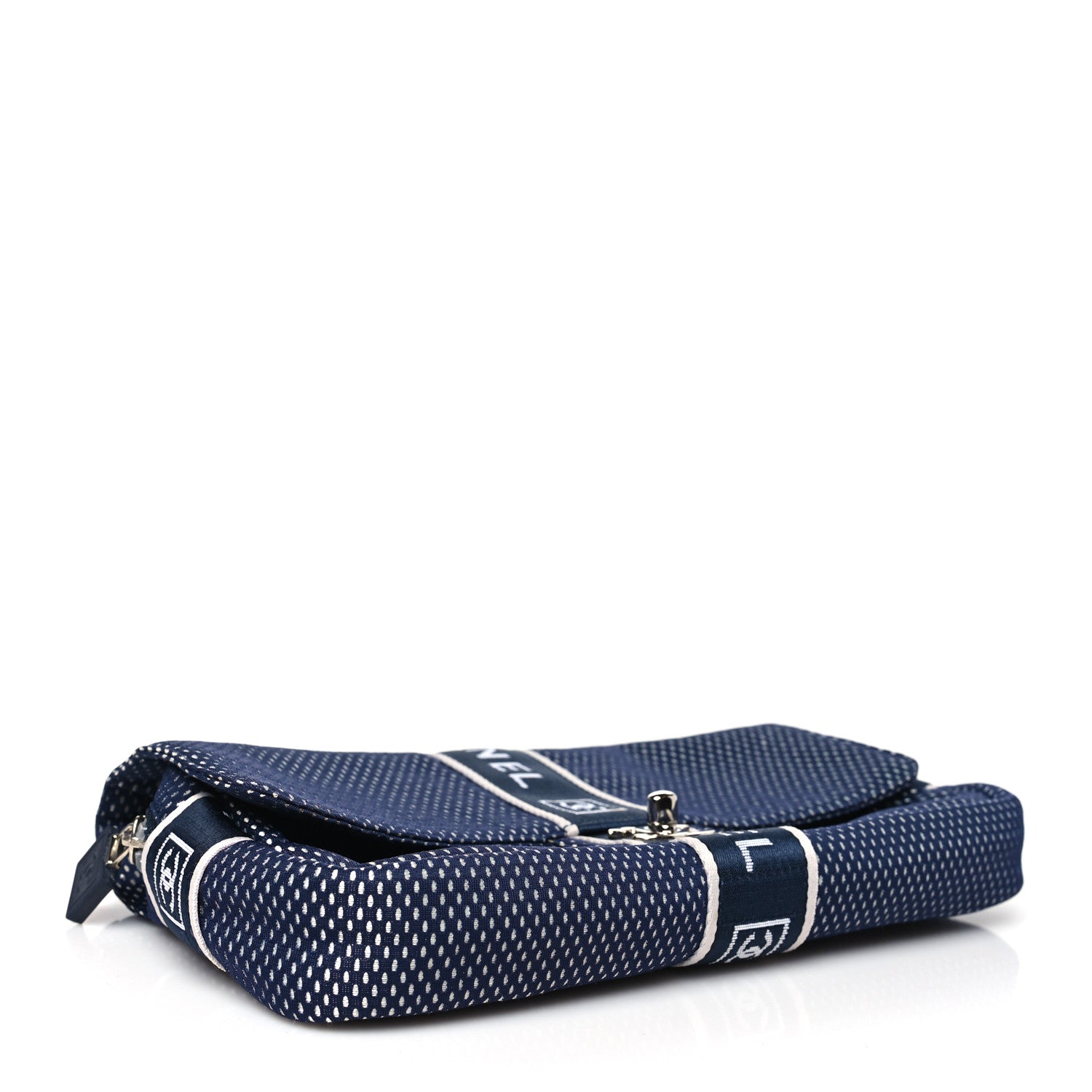 Chanel Mesh Sport Single Flap Navy 4 of 10