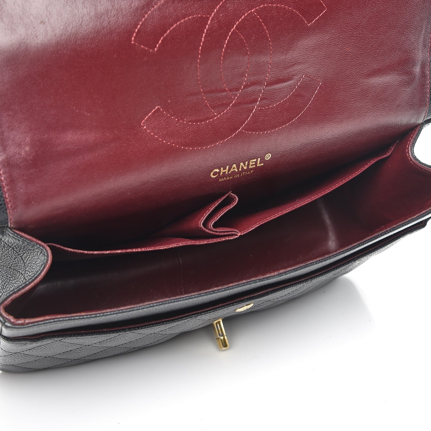 Chanel Caviar Quilted Jumbo Double Flap Black 6 of 18