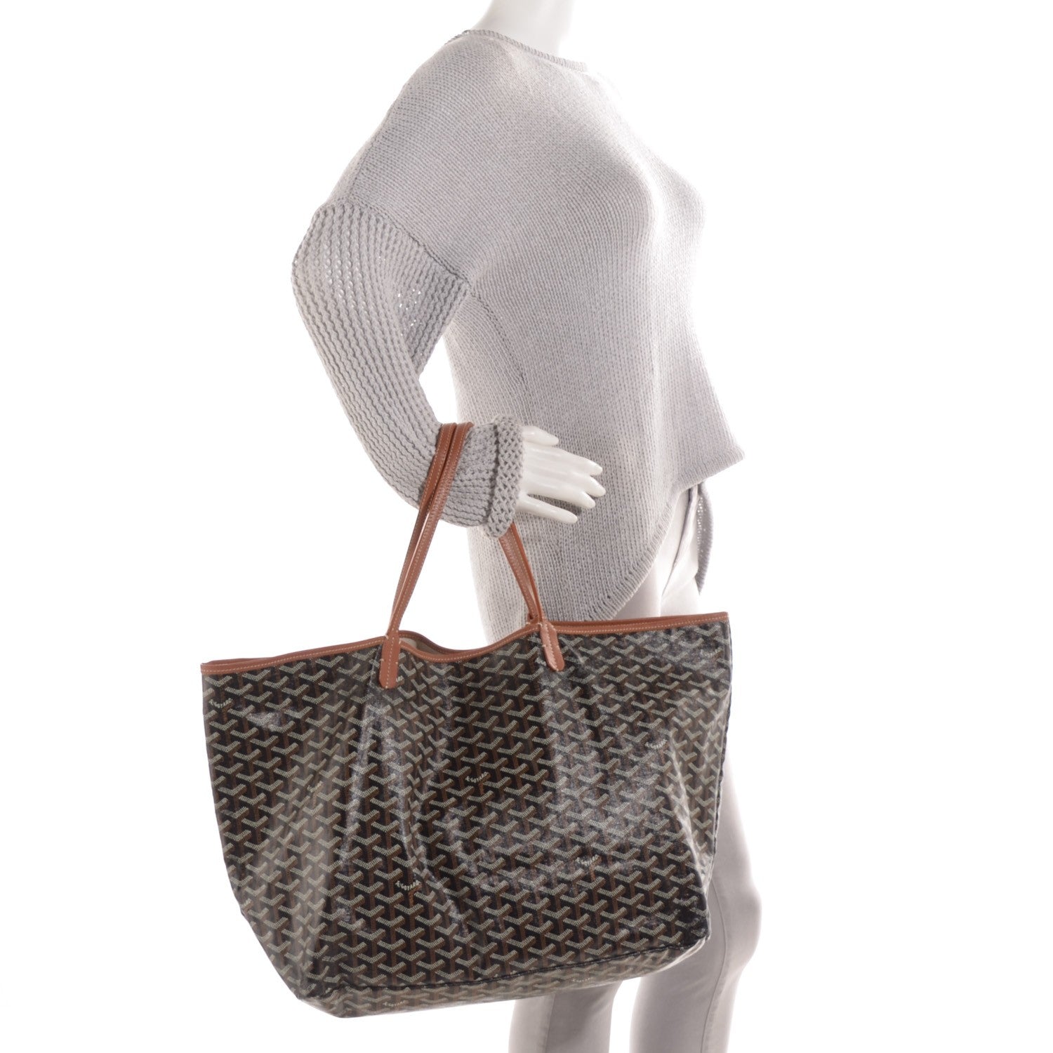 Goyard Goyardine Saint Louis GM Black Gold 2 of 8
