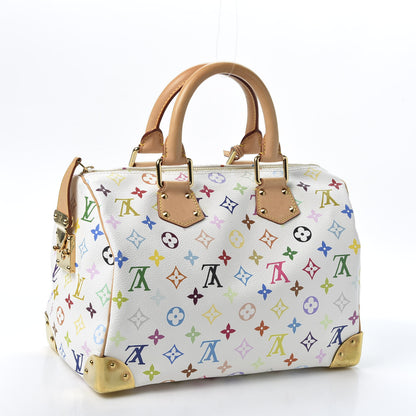 Louis Vuitton Monogram Multicolor Speedy 30 White 2 of 8