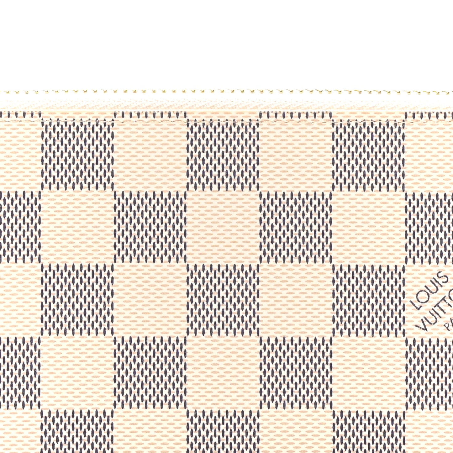 Damier Azur Clemence Wallet Rose Ballerine