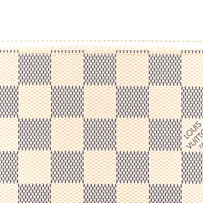 Louis Vuitton Damier Azur Clemence Wallet Rose Ballerine 7 of 8