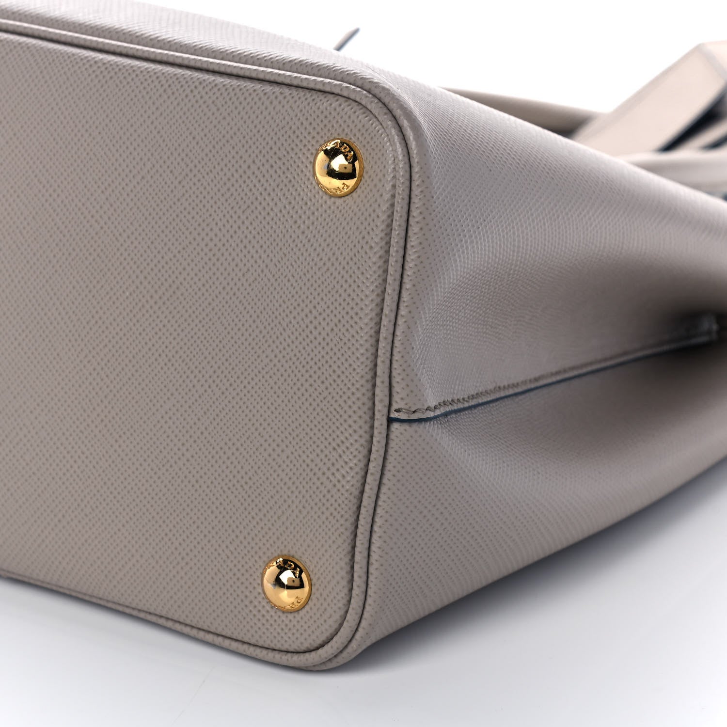Prada Saffiano Cuir Medium Double Bag Pomice Bluette 18 of 21