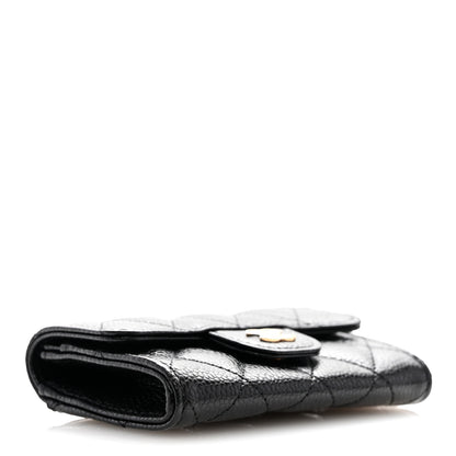 Chanel Caviar Quilted Flap Card Holder Wallet Black 4 of 9
