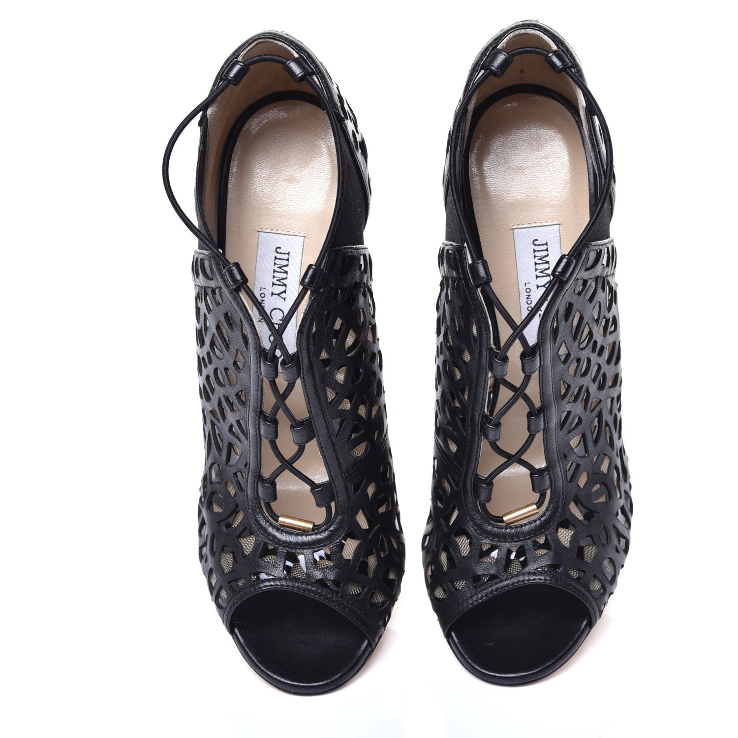 Jimmy Choo Shiny Nappa Tactic Ankle Boots 38.5 Black 5 of 10