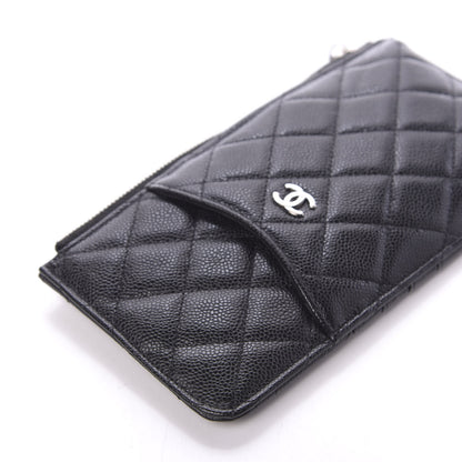Chanel Caviar Quilted Classic Flat Wallet Pouch Black 8 of 10