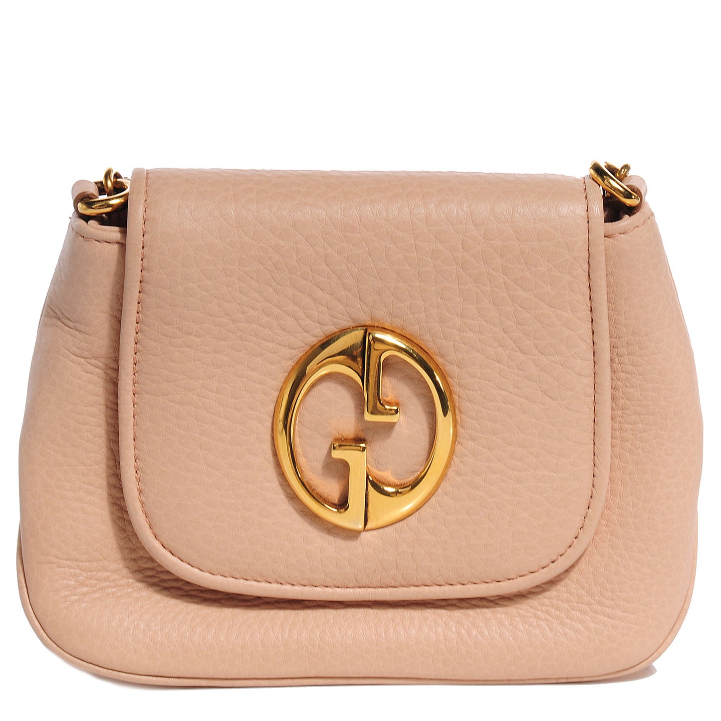 Dollar Calfskin Small 1973 Chain Shoulder Bag Camelia