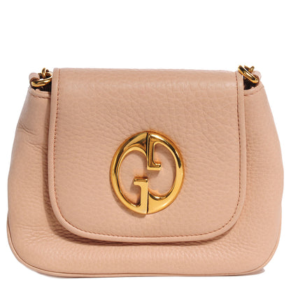 Gucci Dollar Calfskin Small 1973 Chain Shoulder Bag Camelia 1 of 9