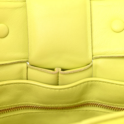 Bottega Veneta Lambskin Maxi Intreccio Padded Chain Cassette Crossbody Bag Seagrass 10 of 13