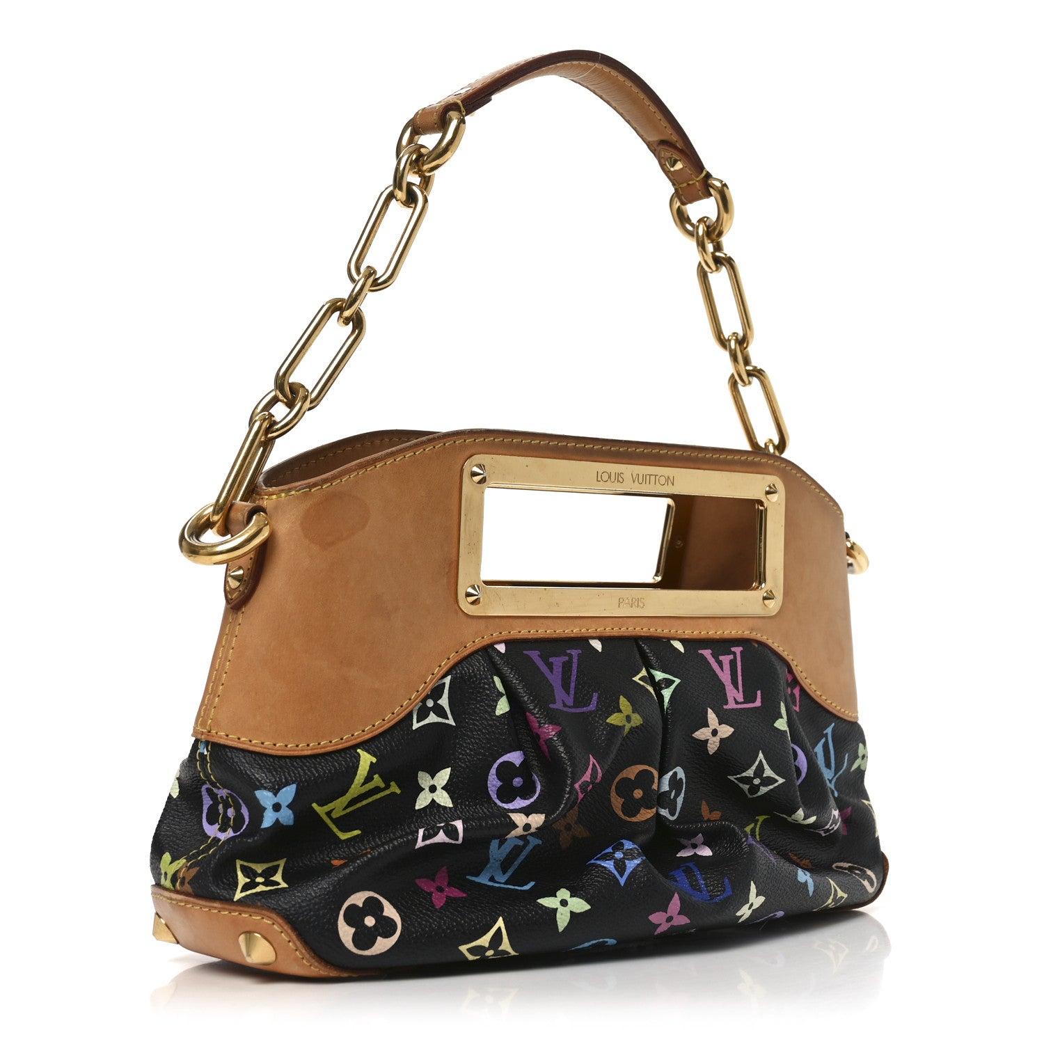 Louis Vuitton Monogram Multicolor Judy PM Black 3 of 10