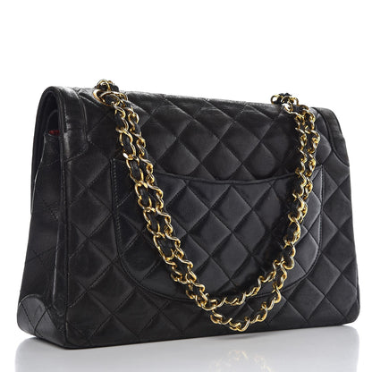 Chanel Lambskin Quilted Medium Double Flap Black 3 of 13