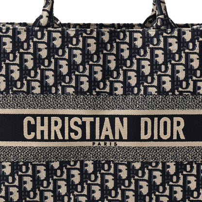 Christian Dior Oblique Medium Book Tote Blue Multicolor 8 of 10