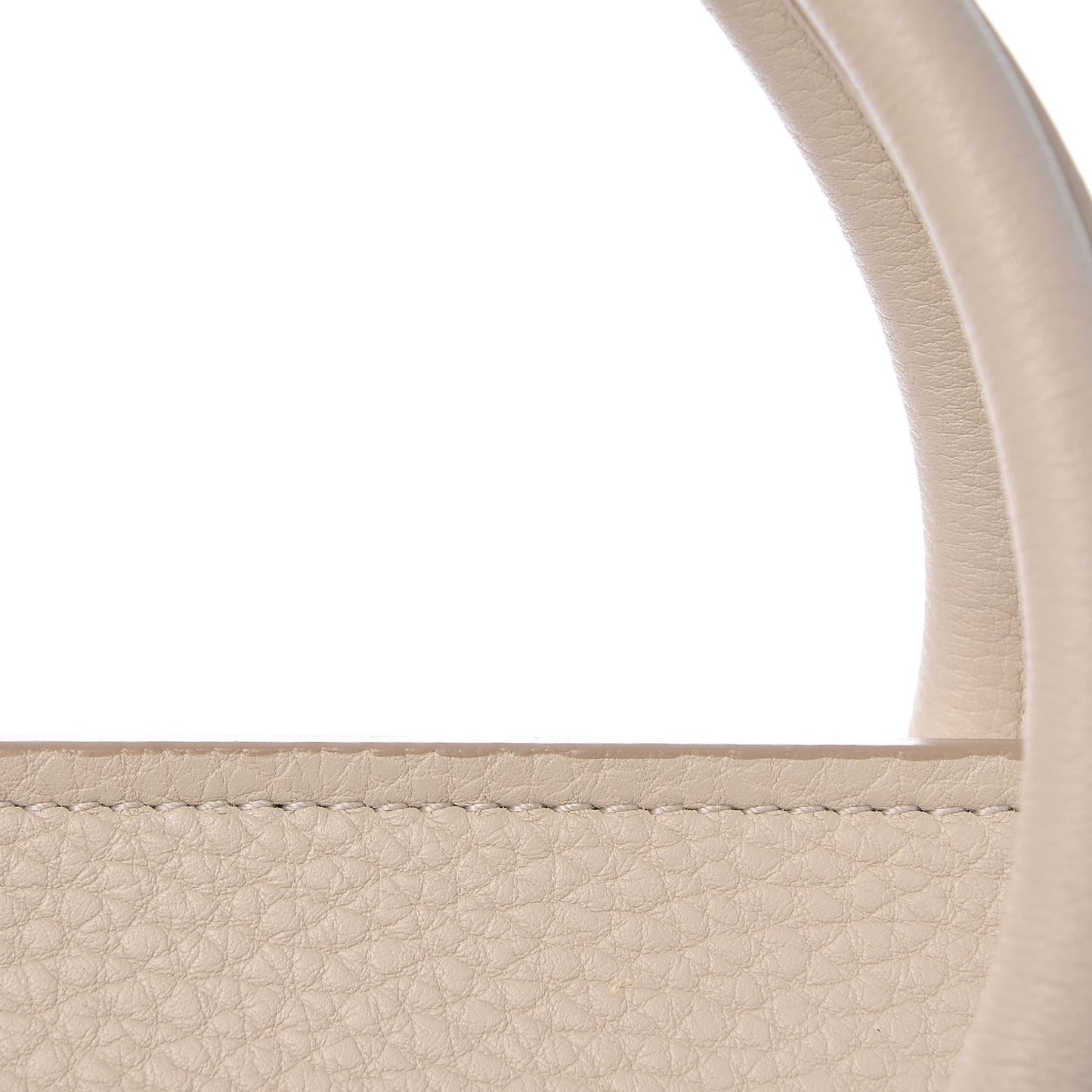 Crisped Calfskin Mini Tie Knot Tote Chalk
