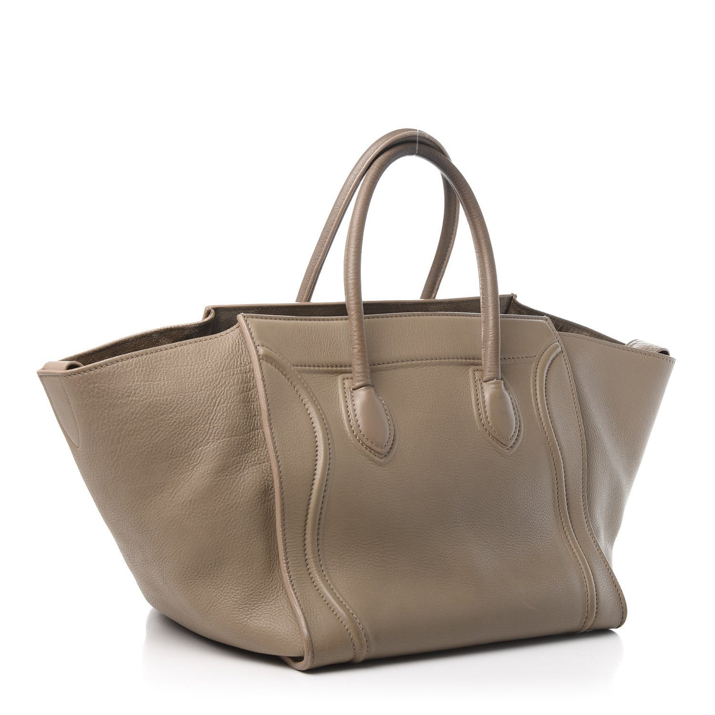 Supple Calfskin Medium Phantom Luggage Beige