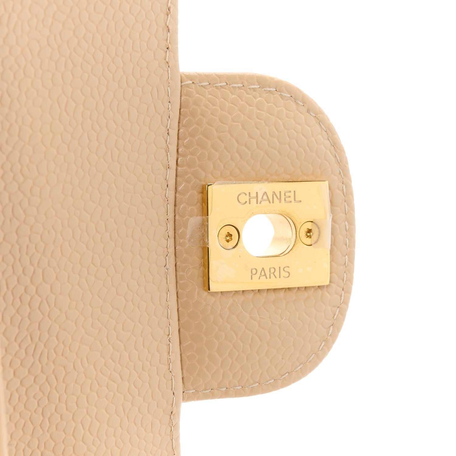 Chanel Caviar Quilted Medium Double Flap Beige 7 of 12