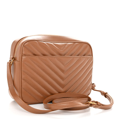 Saint Laurent Calfskin Matelasse Monogram Lou Camera Bag Cinnamon 3 of 11